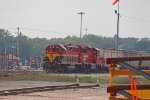 KCS 2821 drills the yard with CP 2320